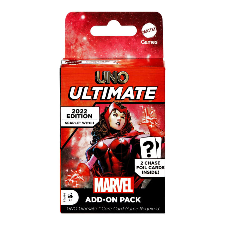 Marvel sold Uno Ultimate Base Game & Add Ons Doctor Strange Scarlet Witch Spider-Man