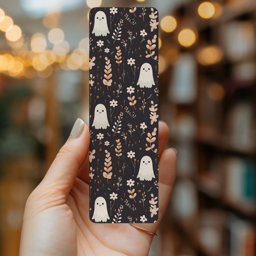 FLORAL GHOST BOOKMARK