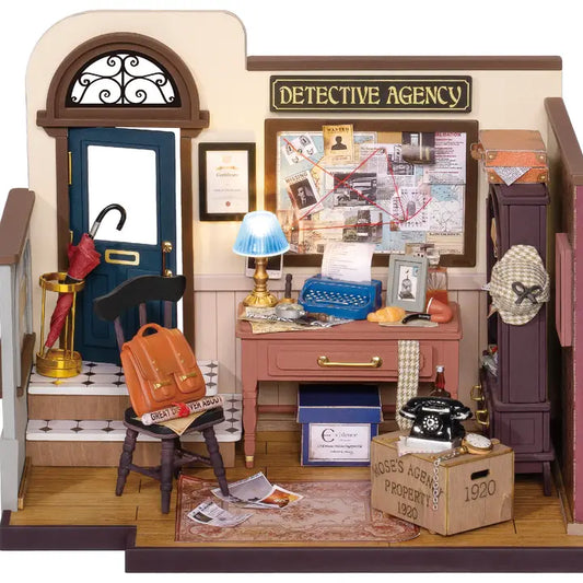 MOSE'S DETECTIVE AGENCY 3-D WOODEN MINIATURE KIT