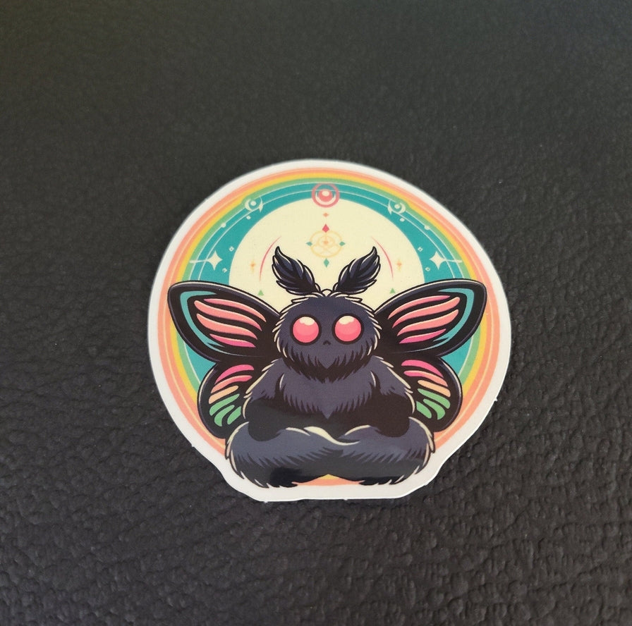 MOTHMAN MEDITATING STICKER