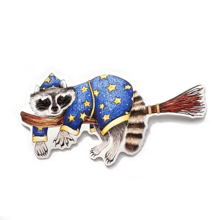 WIZARD RACCOON STICKER