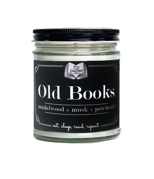 OLD BOOKS JAR CANDLE