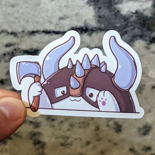 CAT BARBARIAN RPG STICKER