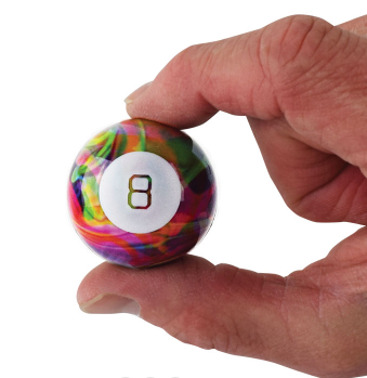 WORLD'S SMALLEST MAGIC 8 BALL TIE DYE