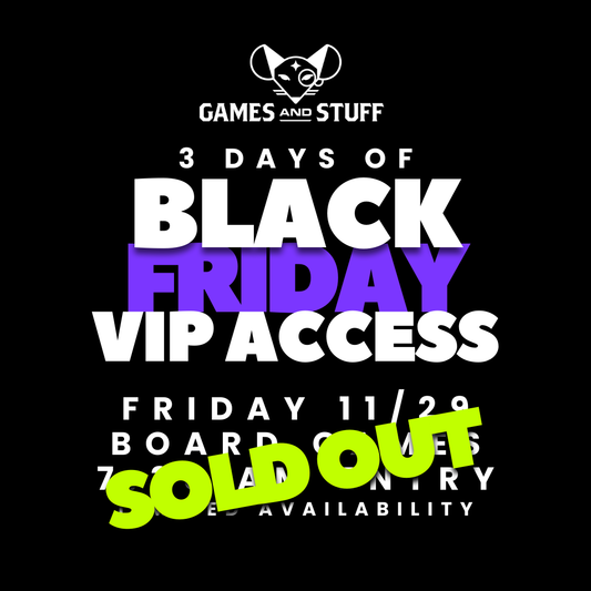 BLACK FRIDAY VIP TICKET 2024 FRIDAY BOARD GAMES (11/29/2024)