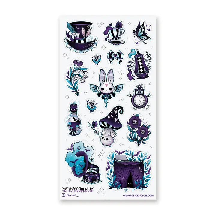 DARK WONDERLAND STICKER SHEET