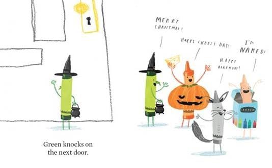 THE CRAYONE TRICK OR TREAT BY DREW DAYWALT AND OLIVER JEFFERS