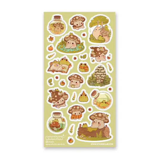 MUSHROOM FRIENDS STICKER SHEET