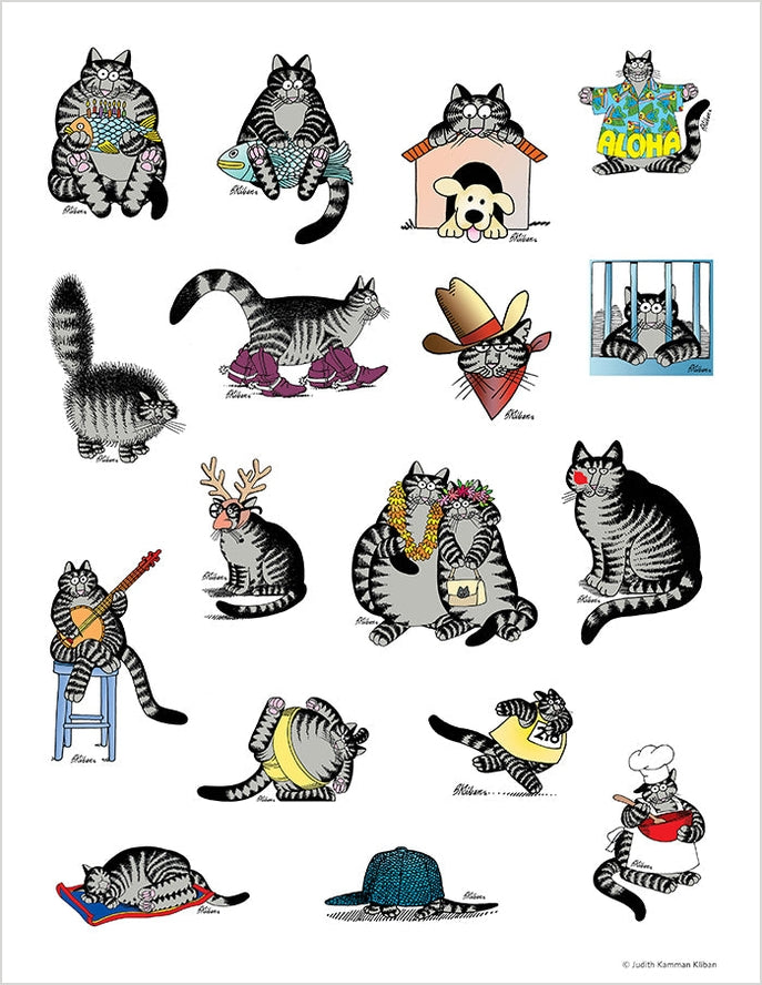 B. KLIBAN CAT STICKER BOOK