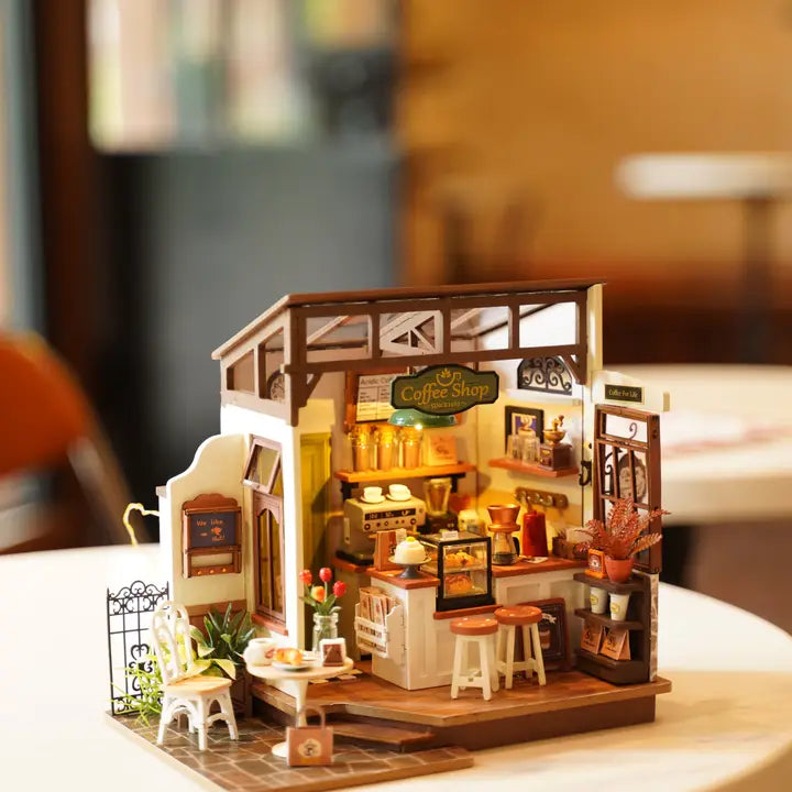 SLOW LIFE CAFE 3-D WOODEN MINIATURE KIT