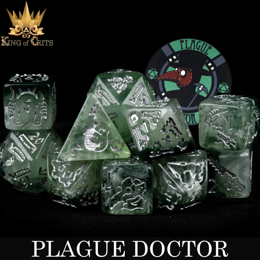 PLAGUE DOCTOR 11PC DICE SET