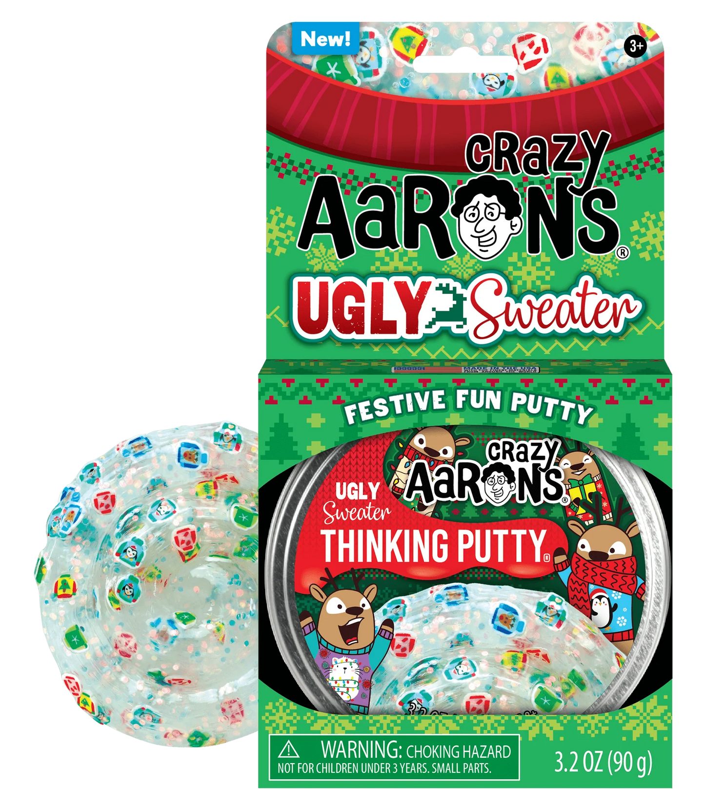 CRAZY AARON'S THINKING PUTTY UGLY SWEATER