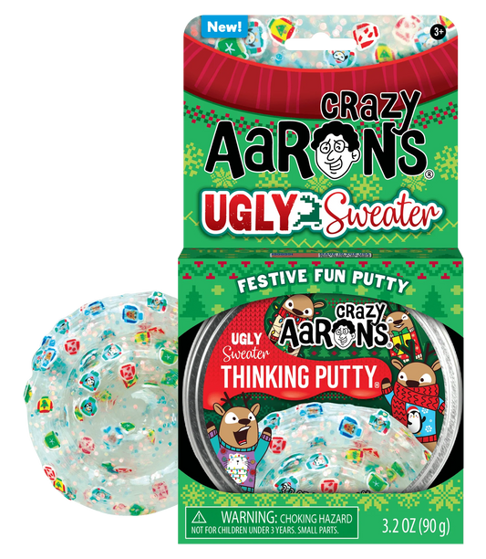 CRAZY AARON'S THINKING PUTTY UGLY SWEATER