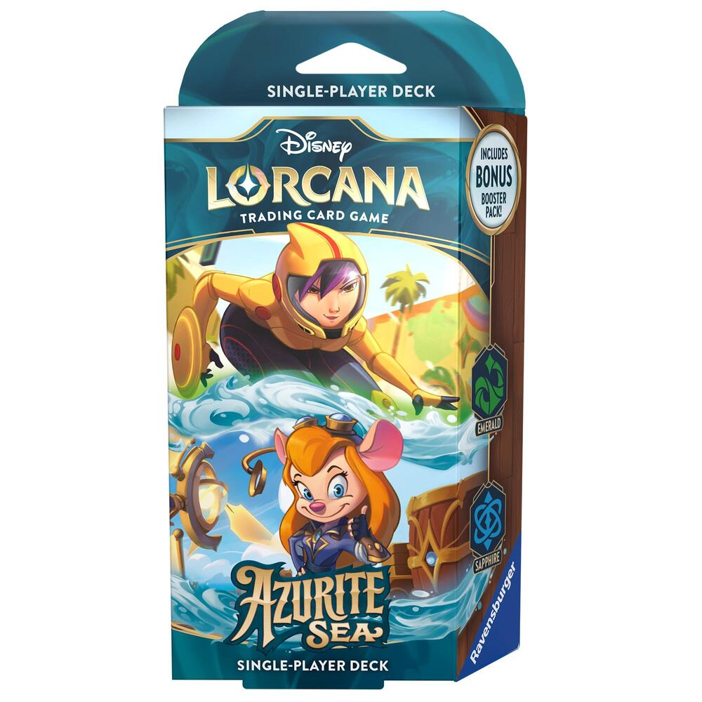 DISNEY LORCANA AZURITE SEAS STARTER DECK (EMERALD & SAPPHIRE)