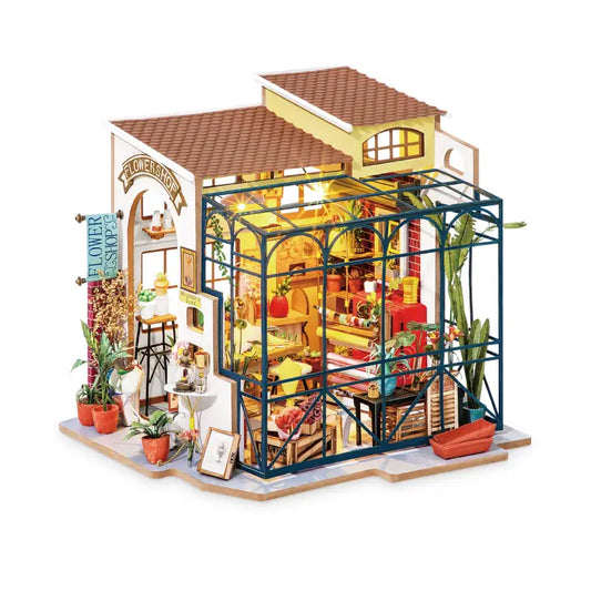 EMILY'S FLOWER SHOP 3-D WOODEN MINIATURE KIT