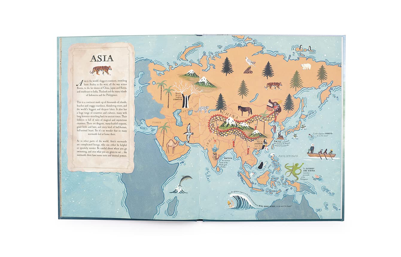 MERMAID ATLAS: MERFOLK OF THE WORLD BY ANNA CLAYBOURNE AND MIREN ASIAIN LORA