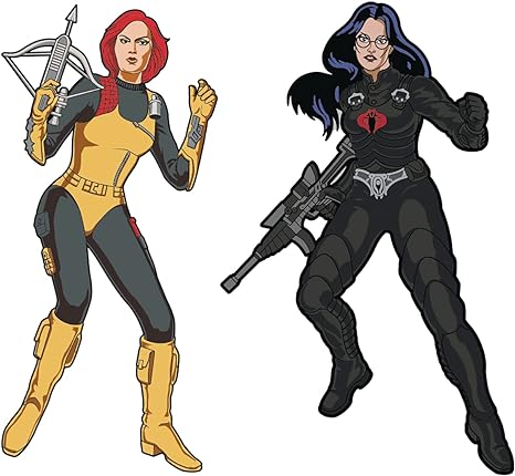 G.I.JOE SCARLETT BARONESS PINS