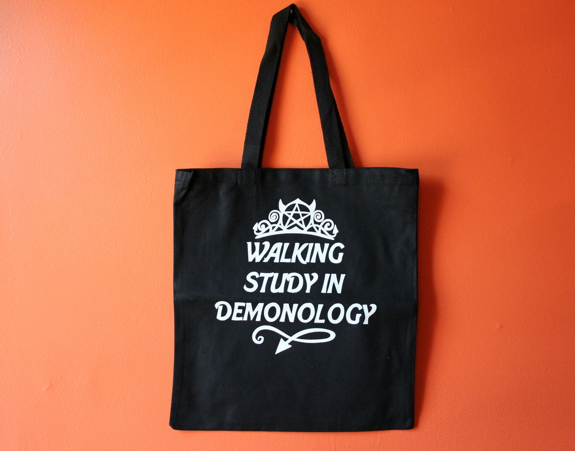 WALKING STUDY IN DEMONOLGY CANVAS TOTE BAG