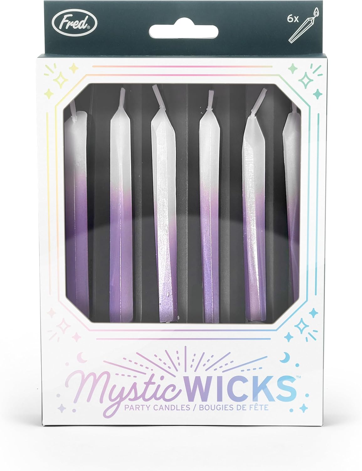 MYSTIC WICKS CRYSTAL SHAPED CAKE CANDLES