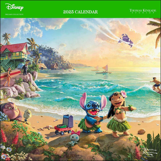 DISNEY DREAMS 2025 CALENDAR BY THOMAS KINKADE