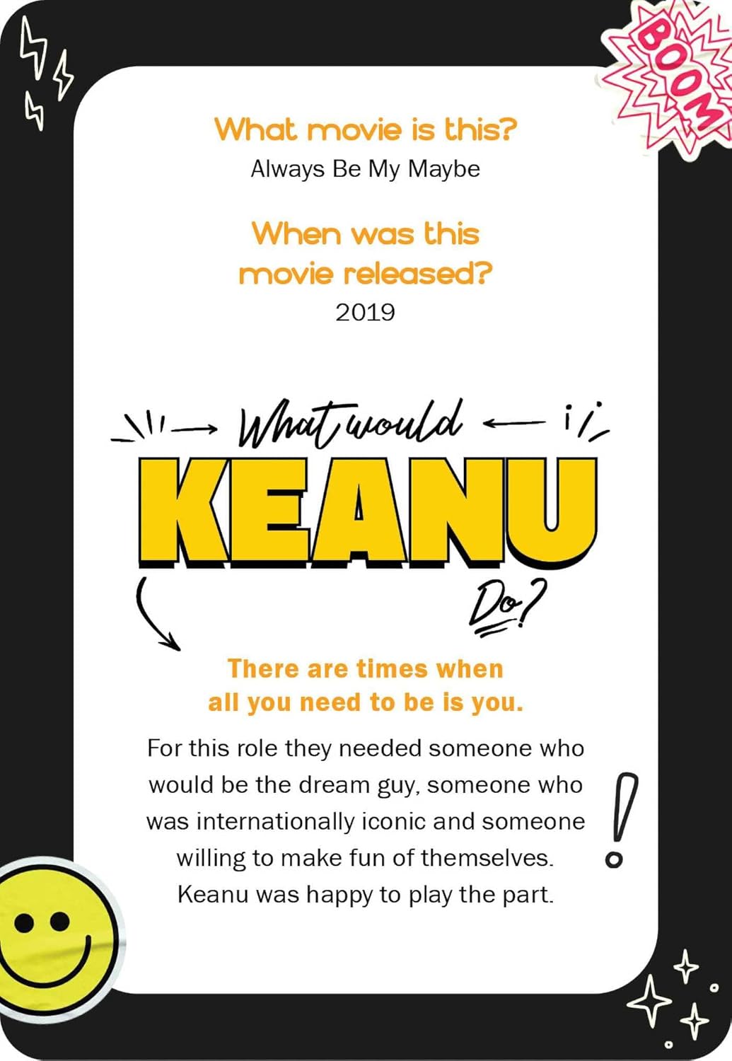 WHAT WOULD KEANU DO? INSPIRATION CARDS