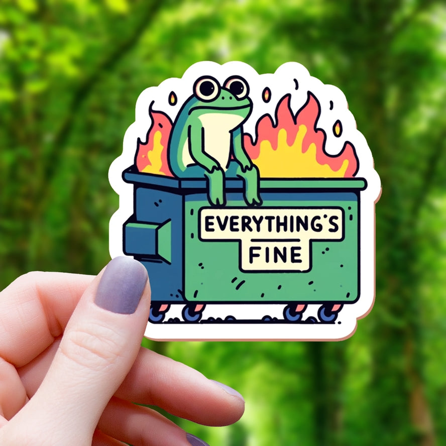 DUMPSTER FIRE STICKER