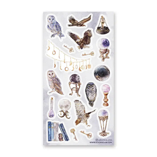 MYSTICAL BIRDS STICKER SHEET