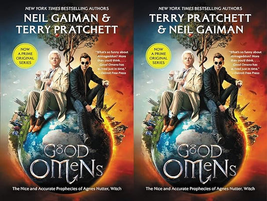 GOOD OMENS (TV SERIES COVER) BY NEIL GAIMAN AND TERRY PRATCHETT