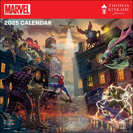 MARVEL BY THOMAS KINKADE 2025 CALENDAR