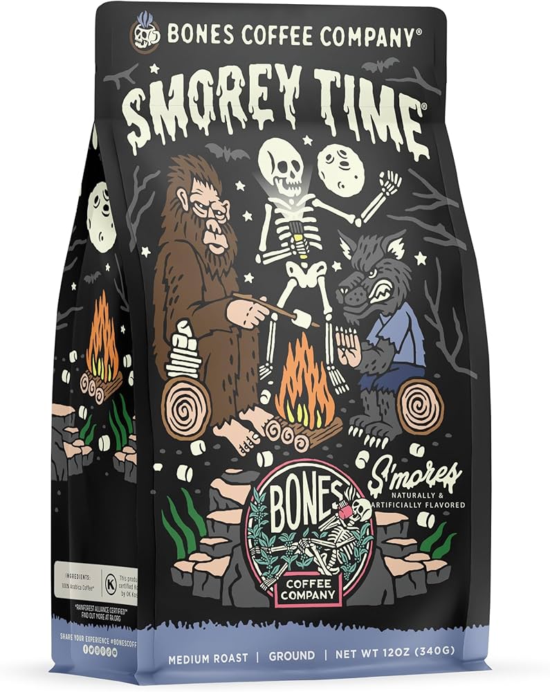 BONES COFFEE S'MOREY TIME 12OZ GROUND COFFEE