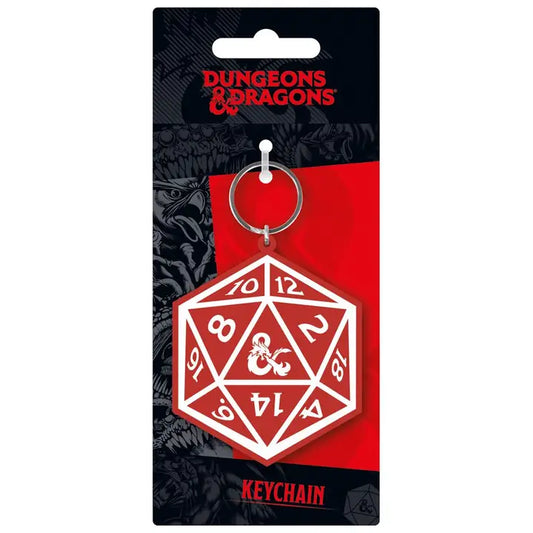 DUNGEONS & DRAGONS DICE RUBBER KEYCHAIN