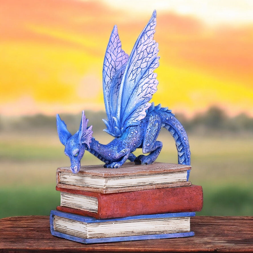 BOOK DRAGON STATUE BY AMY BROWN