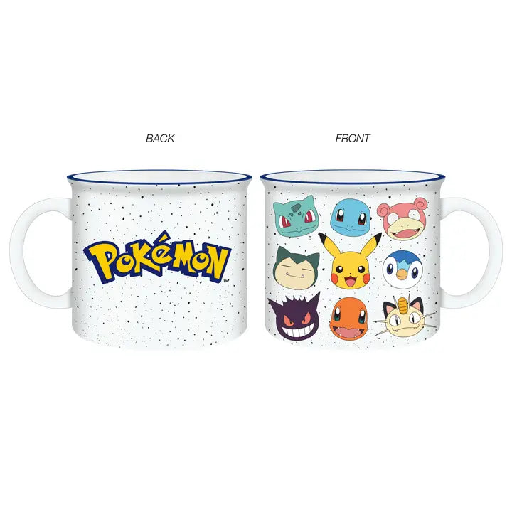 POKEMON FACES CAMPER MUG 20oz