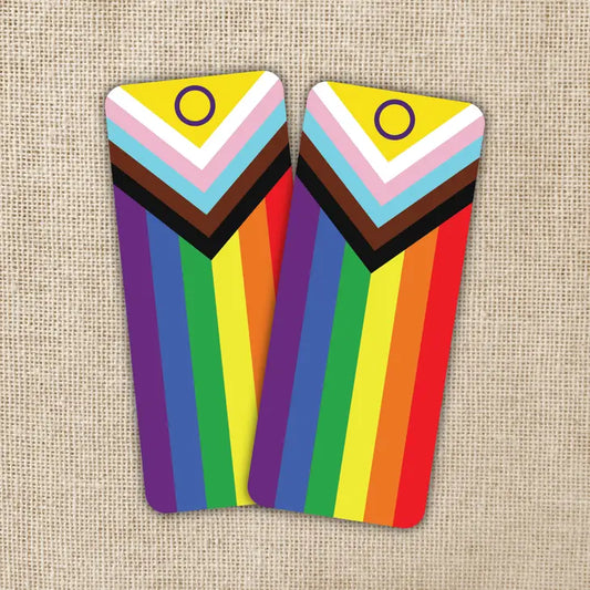 LGBTQIA+ PROGRESSIVE PRIDE FLAG BOOKMARK