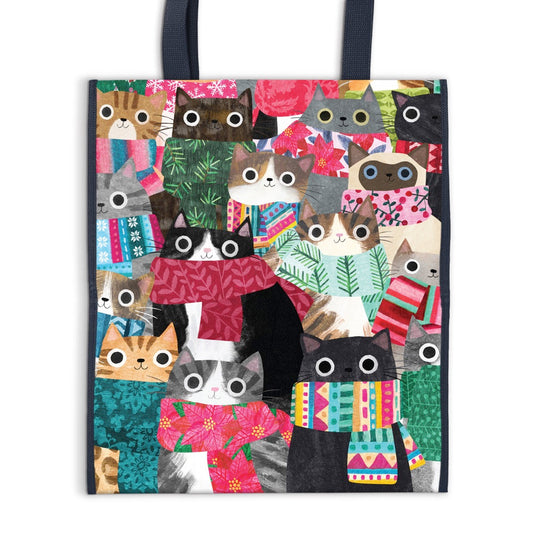 WINTERY CATS REUSABLE BAG