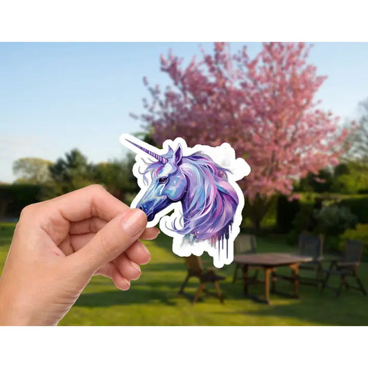 MYSTICAL PURPLE UNICORN STICKER