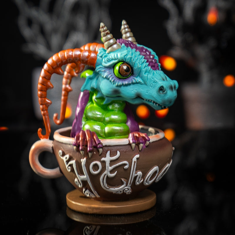 CUP OF HOT CHOCOLATE DRAGON STATUE