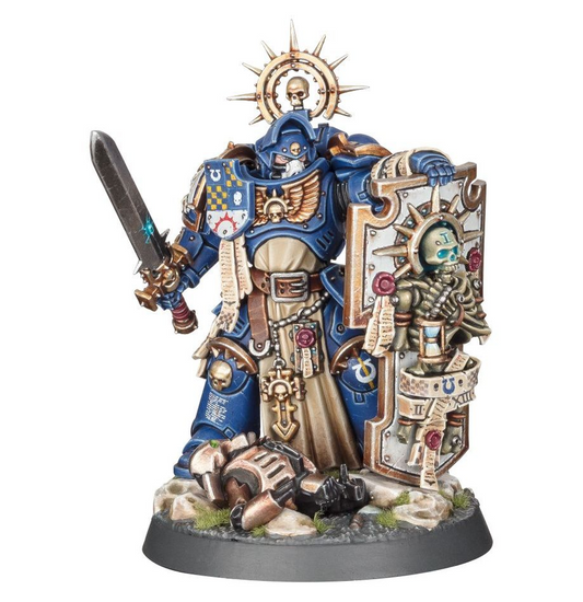 SPACE MARINE CAPTAIN WITH RELIC SHIELD / STORM SHIELD