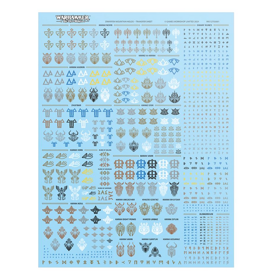 DWARFEN MOUNTAIN HOLDS TRANSFER SHEET