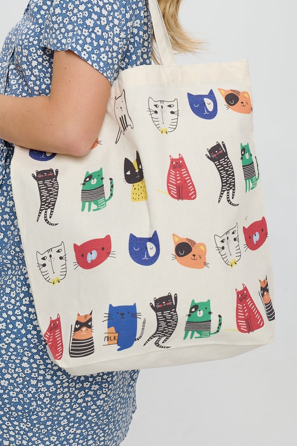 CARTOON CATS TOTE BAG