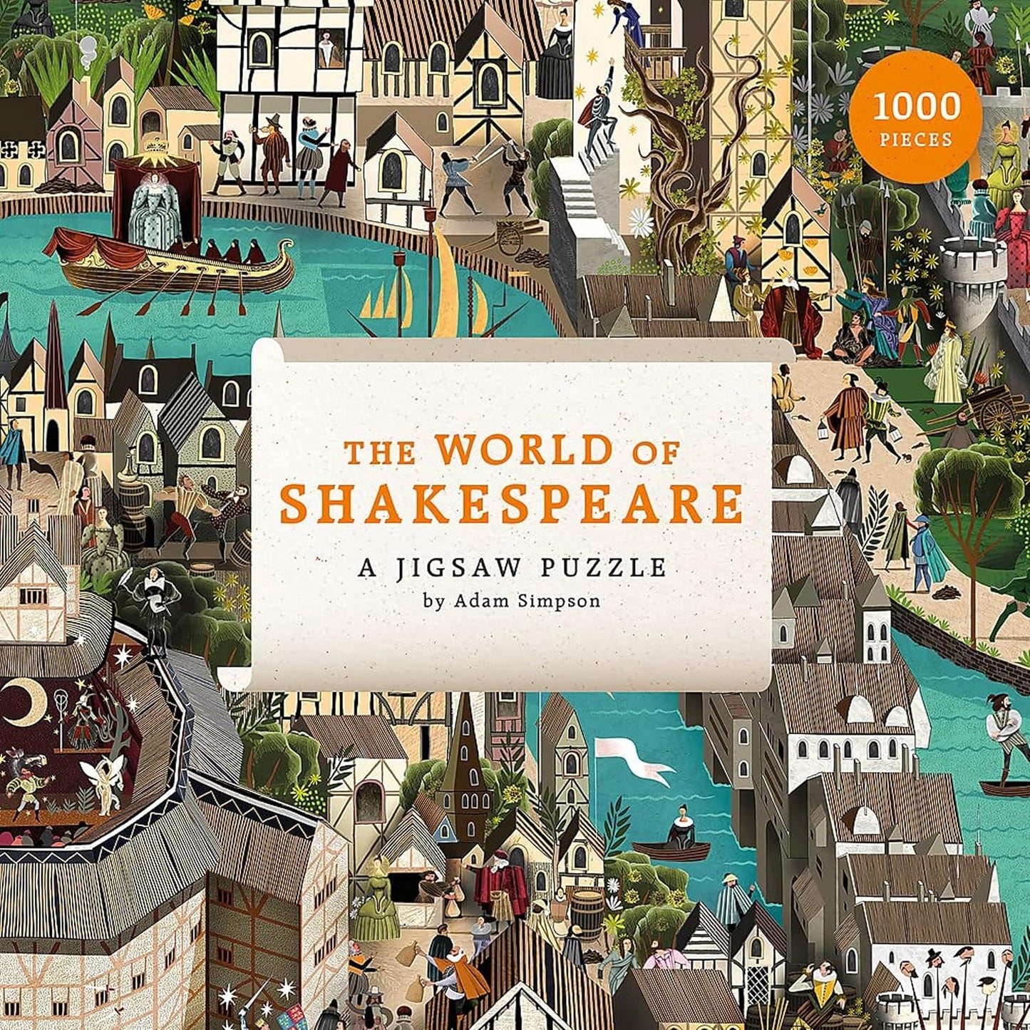 THE WORLD OF SHAKESPEARE 1000 PIECE JIGSAW PUZZLE