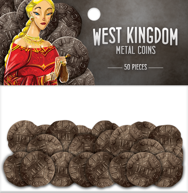 WEST KINGDOM METAL COINS – Games and Stuff