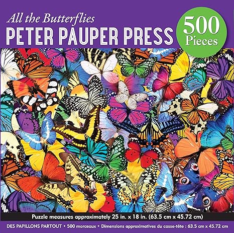 ALL THE BUTTERFLIES 500PC PUZZLE