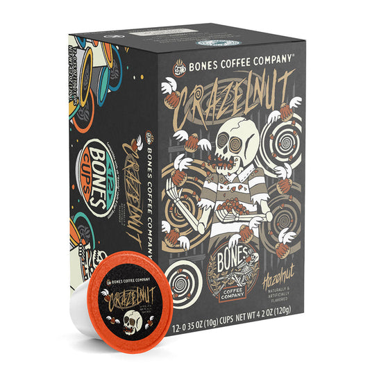 BONES COFFEE CRAZELNUT K-CUPS