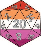 D20 STICKER LESBIAN PRIDE