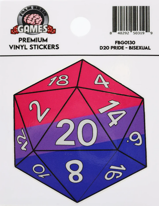 D20 STICKER BISEXUAL PRIDE