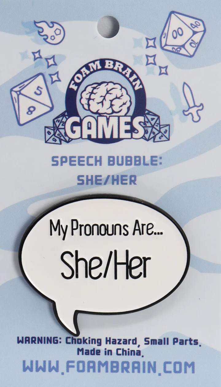 SHE/HER PRONOUN ENAMEL PIN