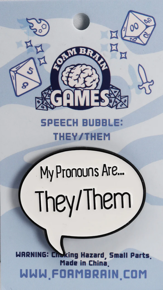 THEY/THEM PRONOUN ENAMEL PIN