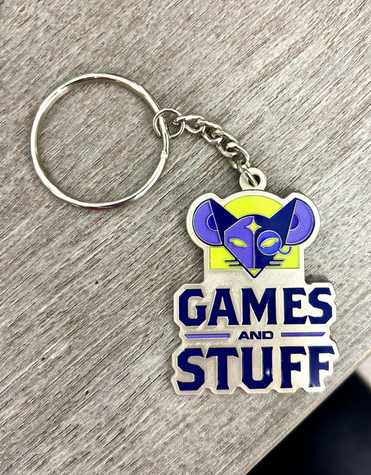 GAMES AND STUFF ENAMEL MISCHIEF KEYCHAIN