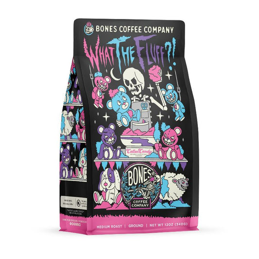 BONES COFFEE WHAT THE FLUFF?! 12OZ GROUND COFFEE